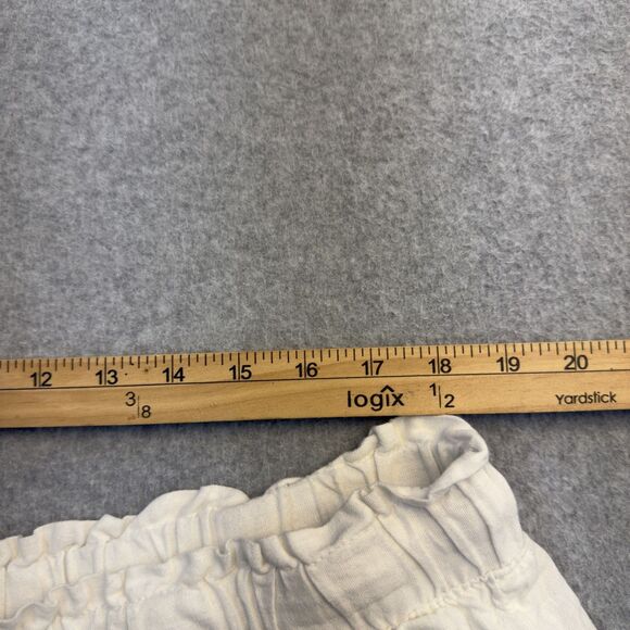 Time And Tru Shorts Womens XXXL White Linen Pull On Drawstring Crochet Lace READ - Picture 5 of 9